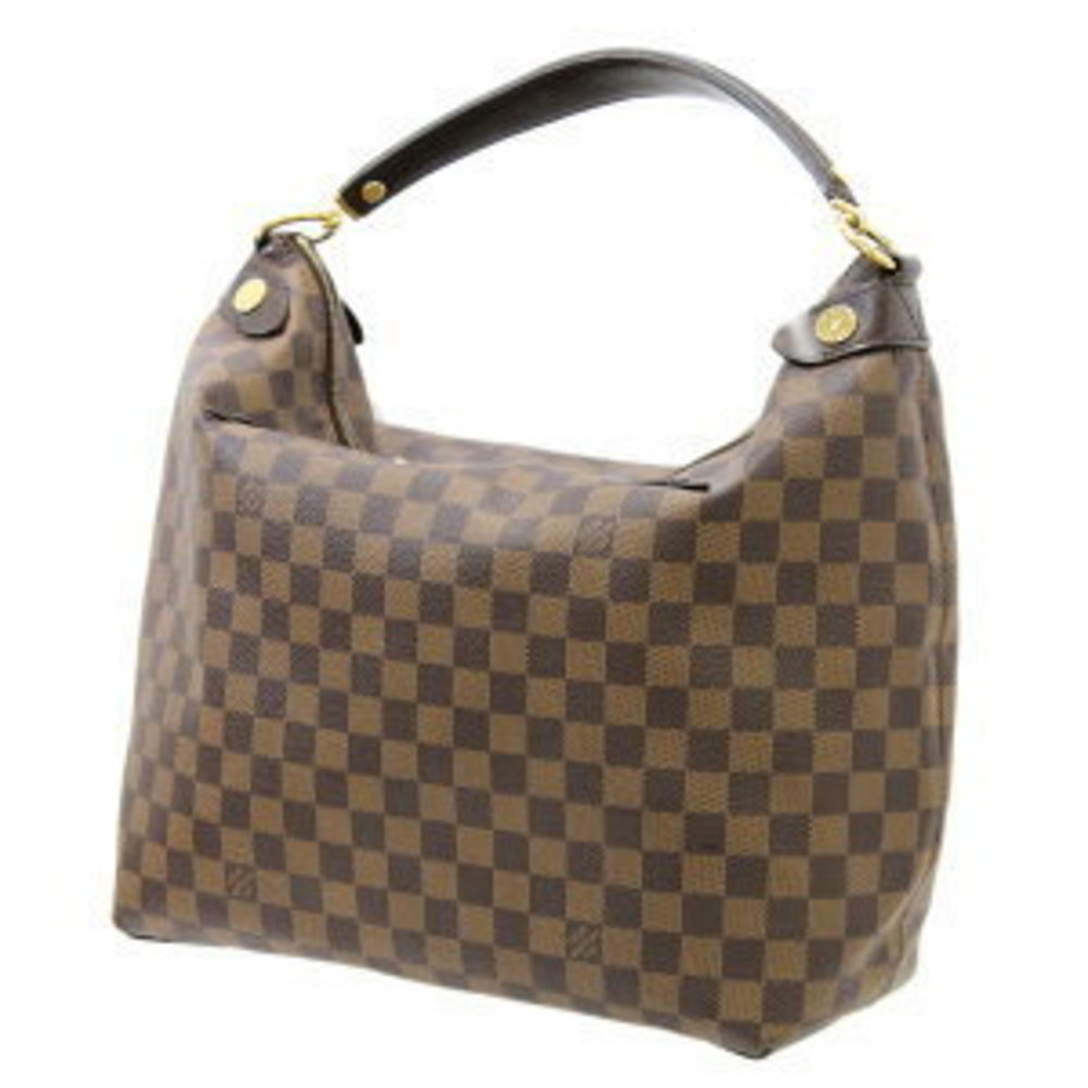 Louis Vuitton Duomo Hobo Handbag Damier Ebene Brown